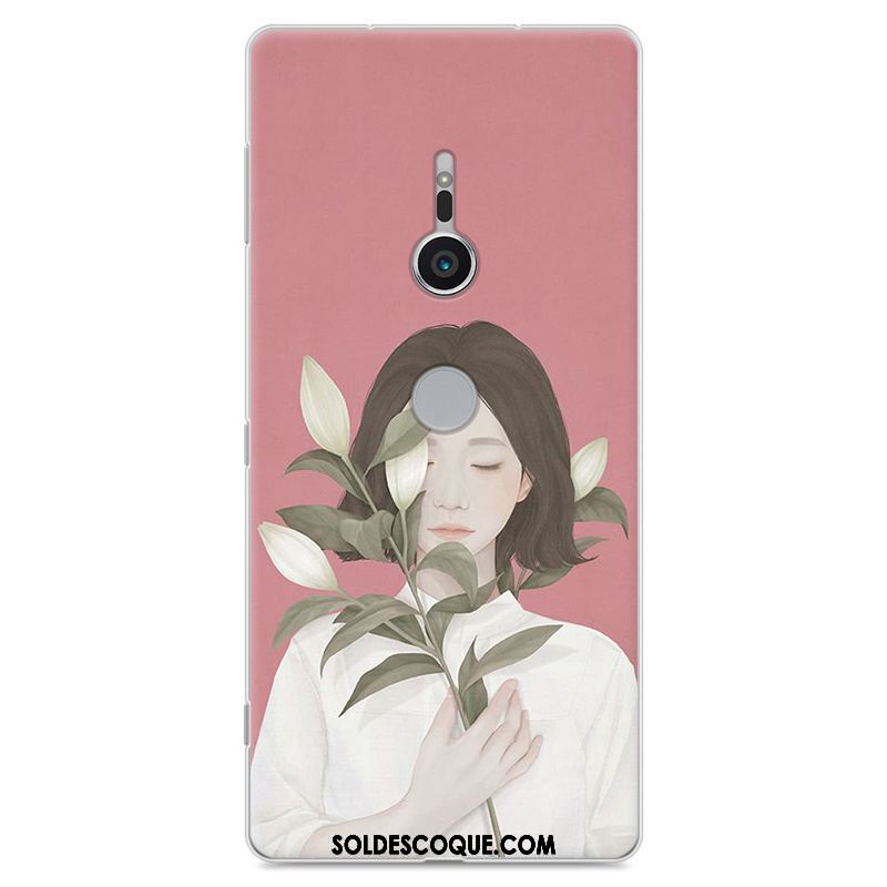 Coque Sony Xperia Xz2 Rose Téléphone Portable Étui Art Petit Housse En Vente