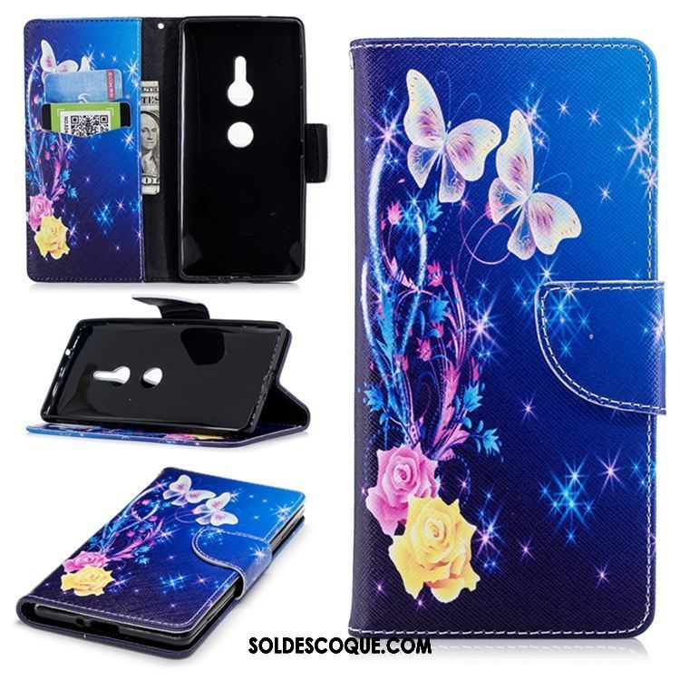 Coque Sony Xperia Xz2 Silicone Étui En Cuir Clamshell Fluide Doux Téléphone Portable Pas Cher