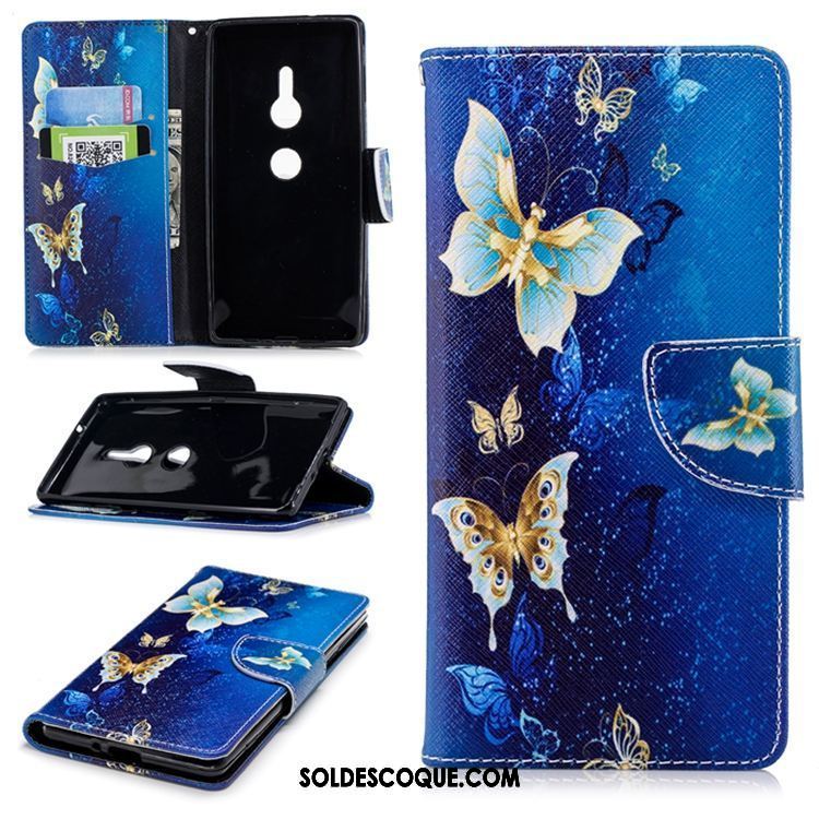 Coque Sony Xperia Xz2 Silicone Étui En Cuir Clamshell Fluide Doux Téléphone Portable Pas Cher