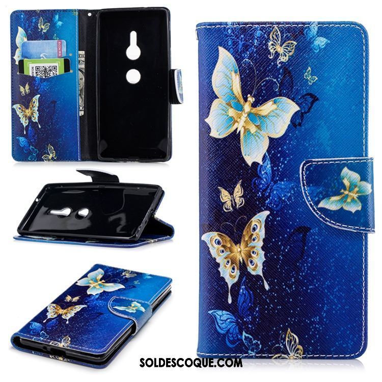 Coque Sony Xperia Xz2 Silicone Étui En Cuir Clamshell Fluide Doux Téléphone Portable Pas Cher