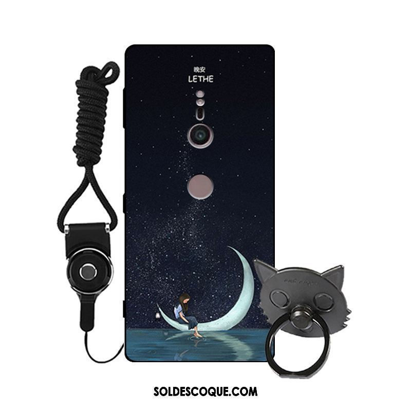Coque Sony Xperia Xz2 Tout Compris Téléphone Portable Noir Silicone Fluide Doux En Ligne