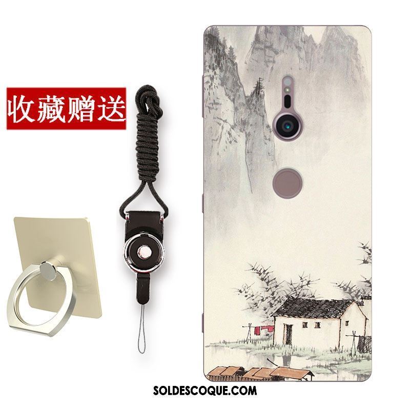 Coque Sony Xperia Xz2 Téléphone Portable Fluide Doux Incassable Simple Protection Pas Cher