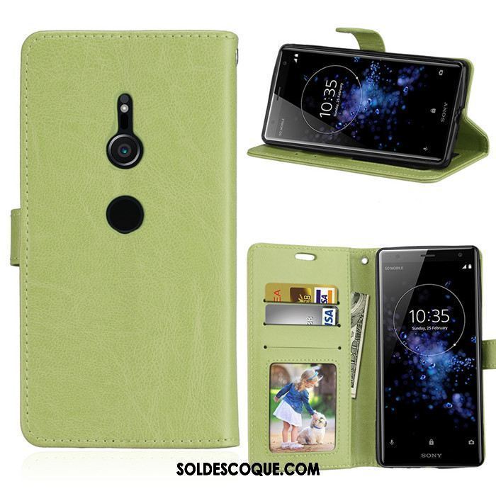 Coque Sony Xperia Xz2 Téléphone Portable Portefeuille Étui En Cuir Fluide Doux Protection En Vente