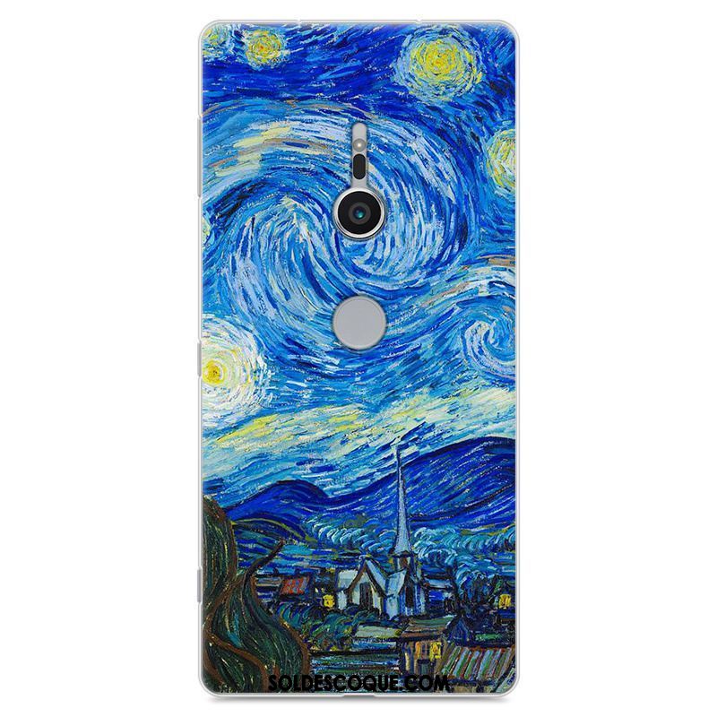 Coque Sony Xperia Xz2 Téléphone Portable Protection Étui Bleu Silicone En Vente