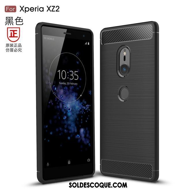 Coque Sony Xperia Xz2 Étui Gris Silicone Protection Tendance Pas Cher