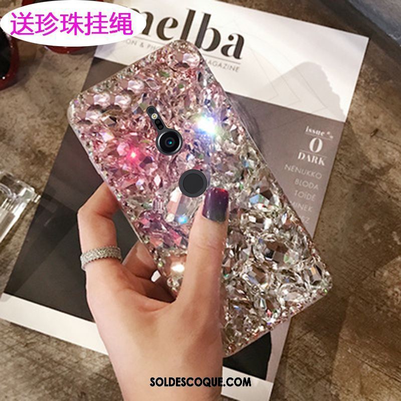 Coque Sony Xperia Xz2 Étui Strass Téléphone Portable Marque De Tendance Luxe Pas Cher