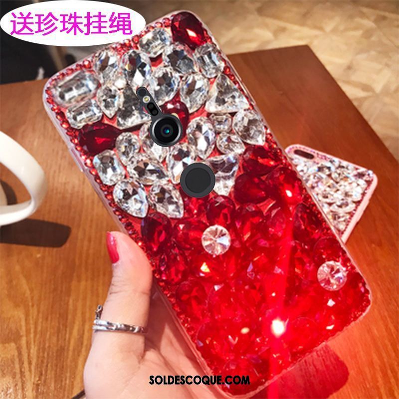 Coque Sony Xperia Xz2 Étui Strass Téléphone Portable Marque De Tendance Luxe Pas Cher