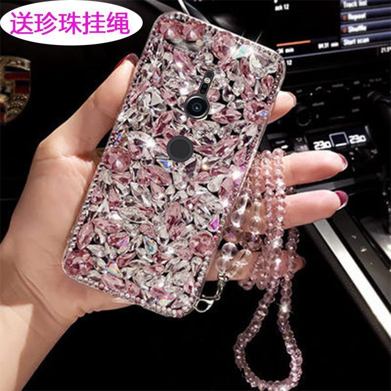 Coque Sony Xperia Xz2 Étui Strass Téléphone Portable Marque De Tendance Luxe Pas Cher