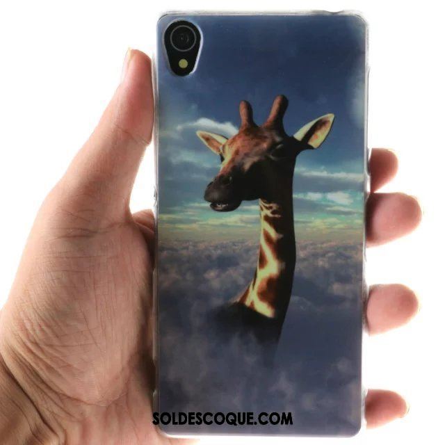 Coque Sony Xperia Z3+ Bleu Dessin Animé Étui Créatif Ornements Suspendus Pas Cher