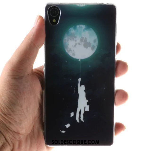 Coque Sony Xperia Z3+ Bleu Dessin Animé Étui Créatif Ornements Suspendus Pas Cher