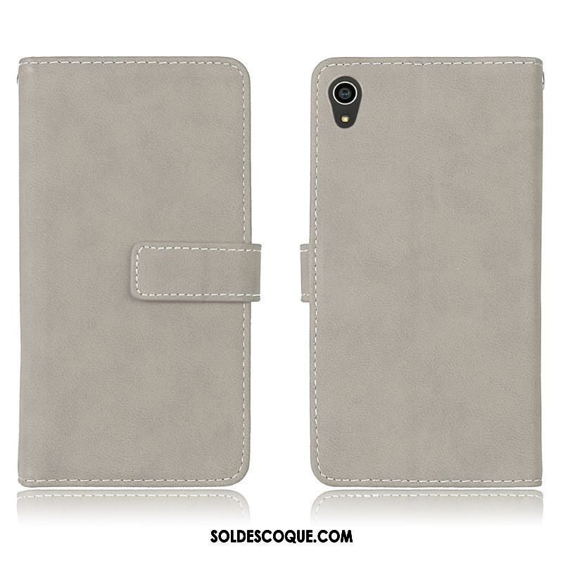 Coque Sony Xperia Z3+ Clamshell Étui En Cuir Portefeuille Protection Téléphone Portable En Ligne