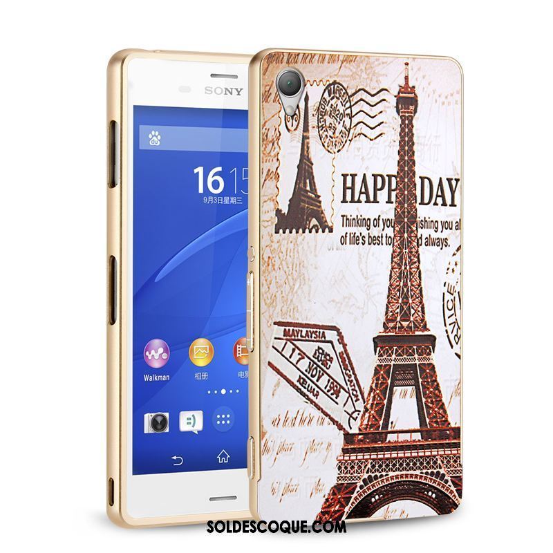 Coque Sony Xperia Z3+ Difficile Border Protection Métal Étui Soldes