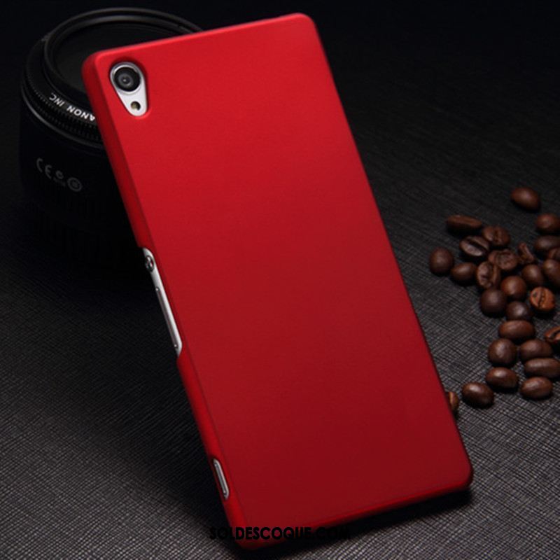 Coque Sony Xperia Z3+ Délavé En Daim Rouge Étui Téléphone Portable Protection En Ligne