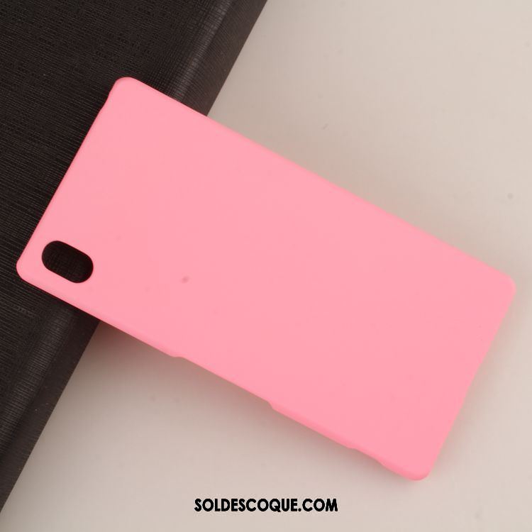 Coque Sony Xperia Z3+ Rouge Très Mince Étui Délavé En Daim Difficile Soldes