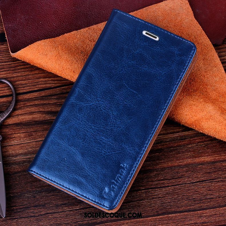 Coque Sony Xperia Z3+ Téléphone Portable Bleu Marin Étui Étui En Cuir Protection En Vente