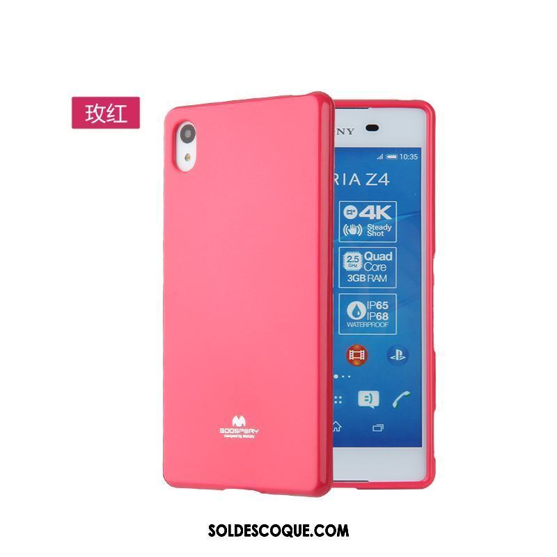 Coque Sony Xperia Z3+ Étui Fluide Doux Protection Tendance Violet En Vente