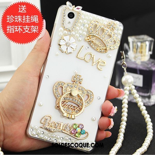 Coque Sony Xperia Z3+ Étui Incassable Protection Strass Téléphone Portable Soldes