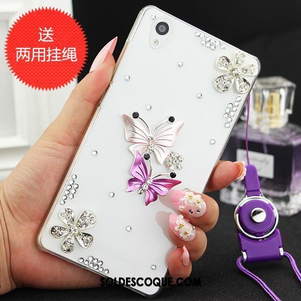 Coque Sony Xperia Z3+ Étui Incassable Protection Strass Téléphone Portable Soldes