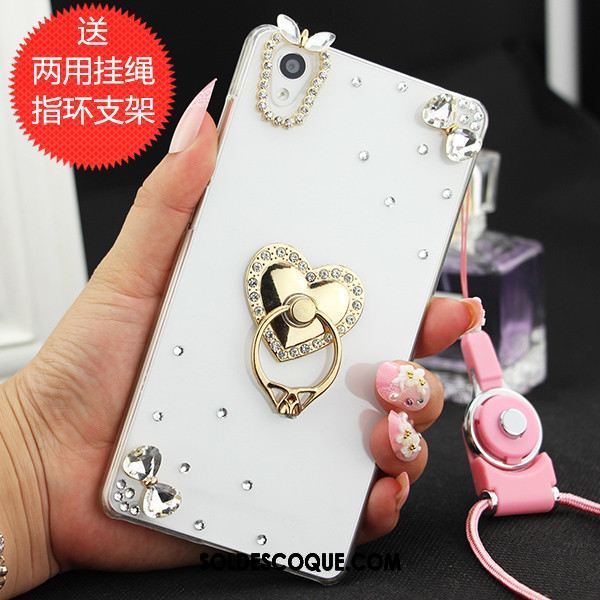 Coque Sony Xperia Z3+ Étui Incassable Protection Strass Téléphone Portable Soldes