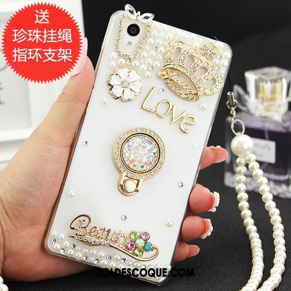 Coque Sony Xperia Z3+ Étui Incassable Protection Strass Téléphone Portable Soldes