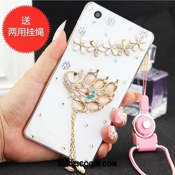 Coque Sony Xperia Z3+ Étui Incassable Protection Strass Téléphone Portable Soldes