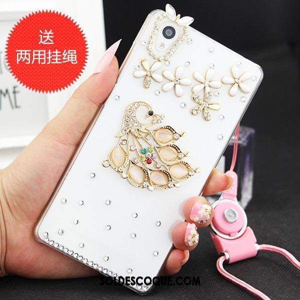 Coque Sony Xperia Z3+ Étui Incassable Protection Strass Téléphone Portable Soldes