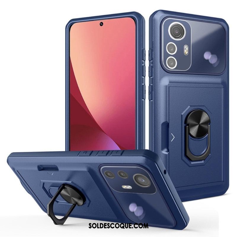 Coque Xiaomi 12 / 12X Anneau-Support et Porte-Carte