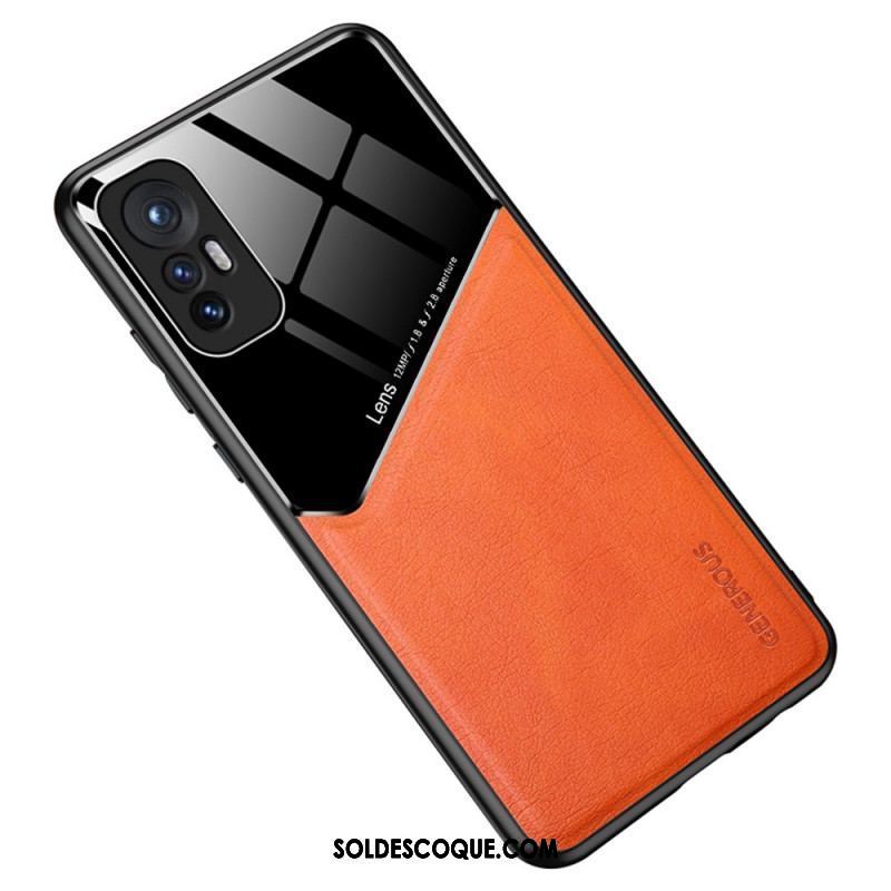 Coque  Xiaomi 12 / 12X  Effet Cuir Magnétique