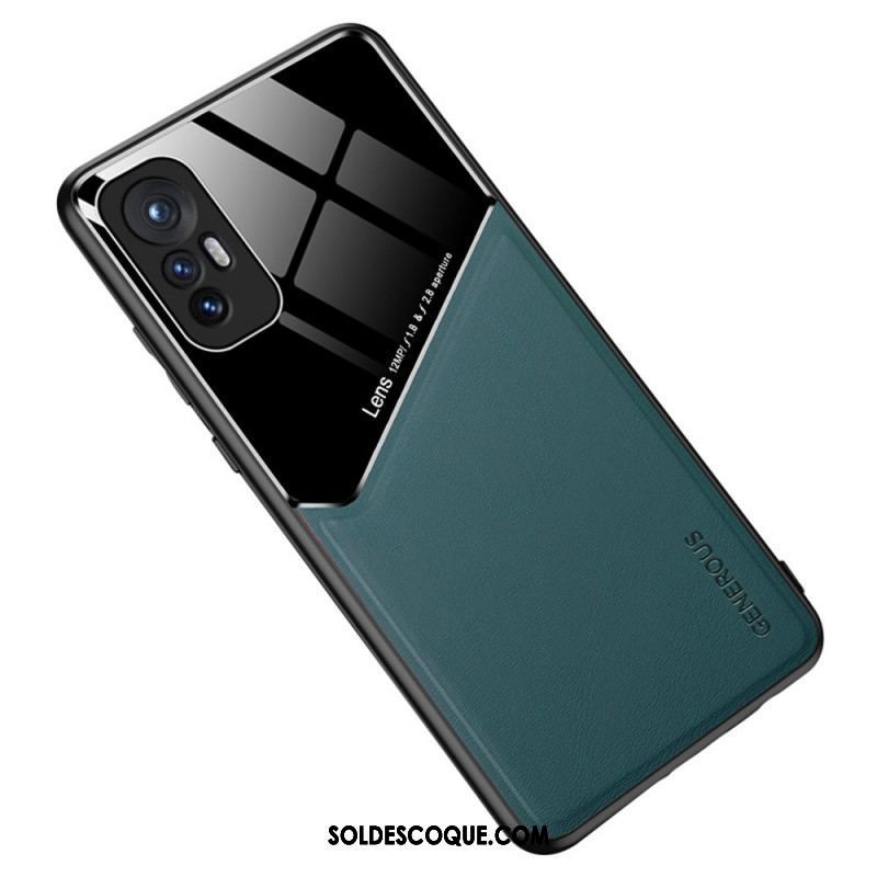 Coque  Xiaomi 12 / 12X  Effet Cuir Magnétique