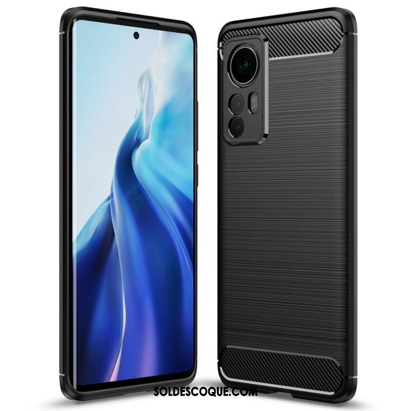 Coque  Xiaomi 12 / 12X Fibre Carbone Brossée