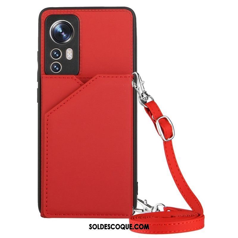 Coque Xiaomi 12 / 12X Porte-cartes et Bandoulière