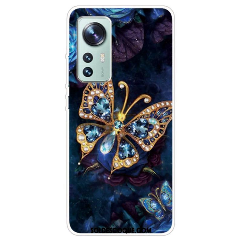 Coque  Xiaomi 12 / 12X  Silicone Papillon Enchanté