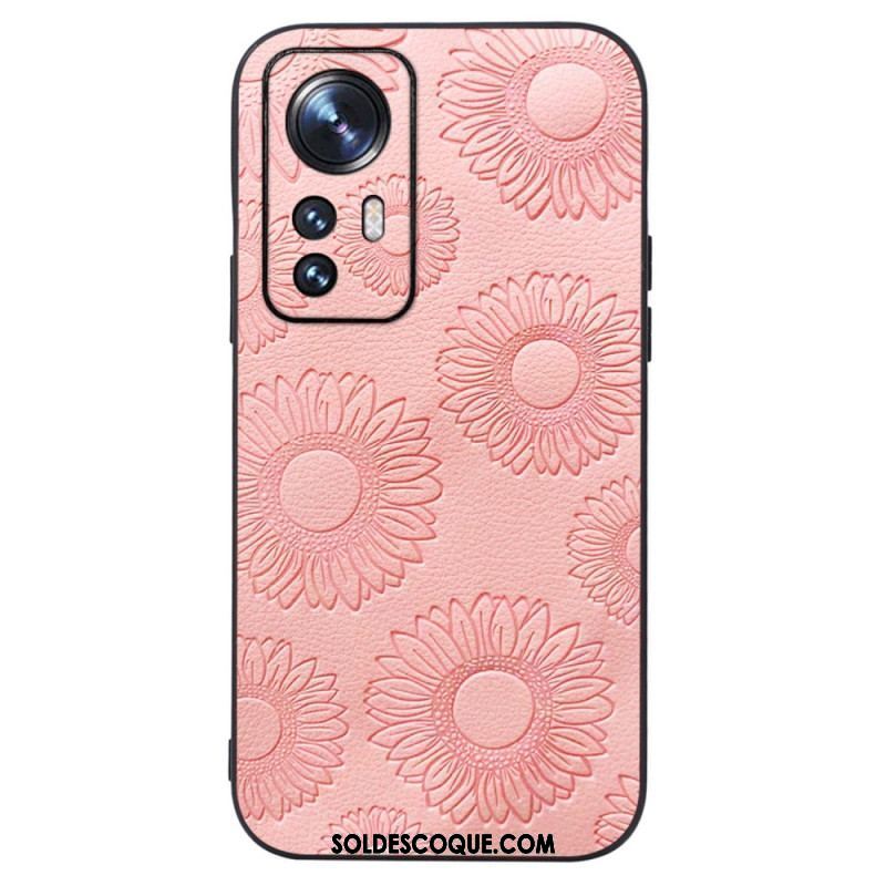 Coque Xiaomi 12 / 12X Simili Cuir Tournesols