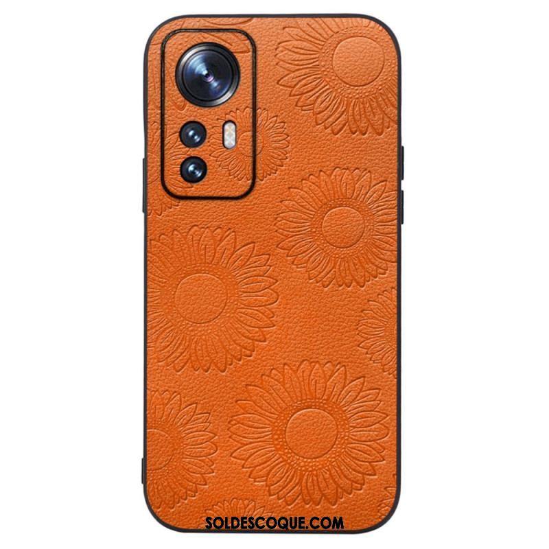 Coque Xiaomi 12 / 12X Simili Cuir Tournesols