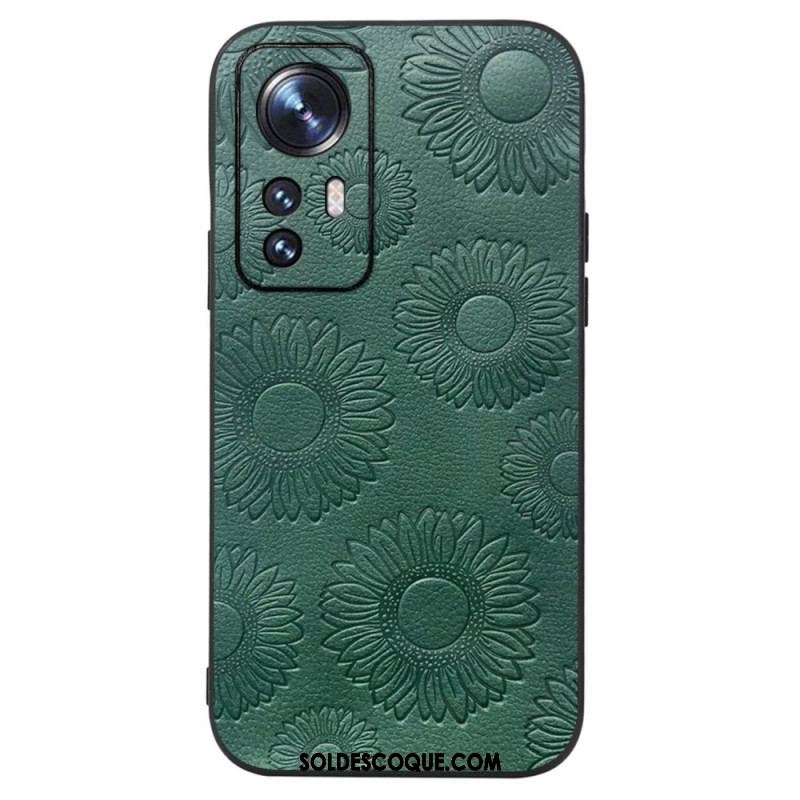 Coque Xiaomi 12 / 12X Simili Cuir Tournesols