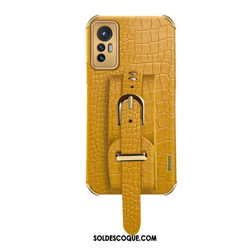 Coque  Xiaomi 12 / 12X Style Crocodile avec Sangle Support