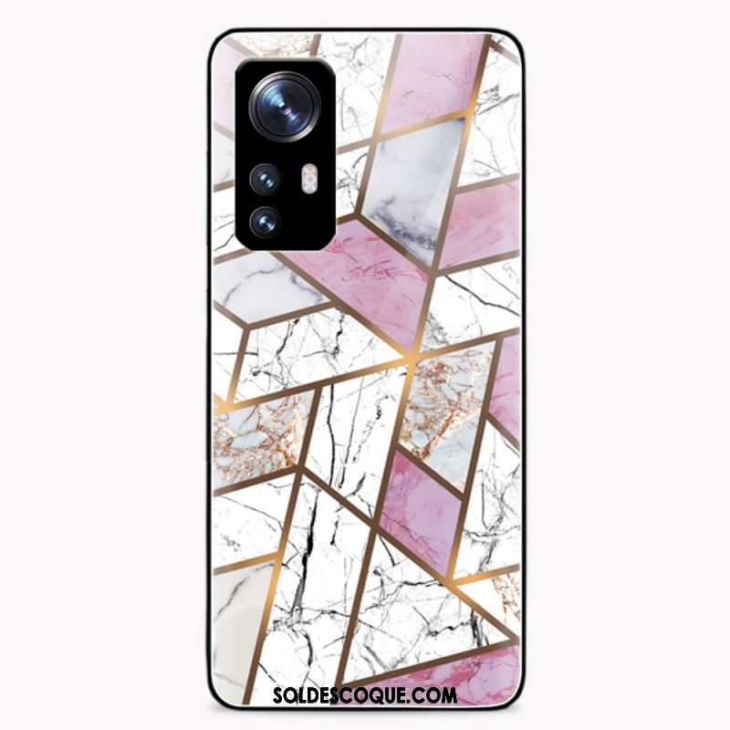 Coque  Xiaomi 12 / 12X  Verre Trempé Marbre Géométrie