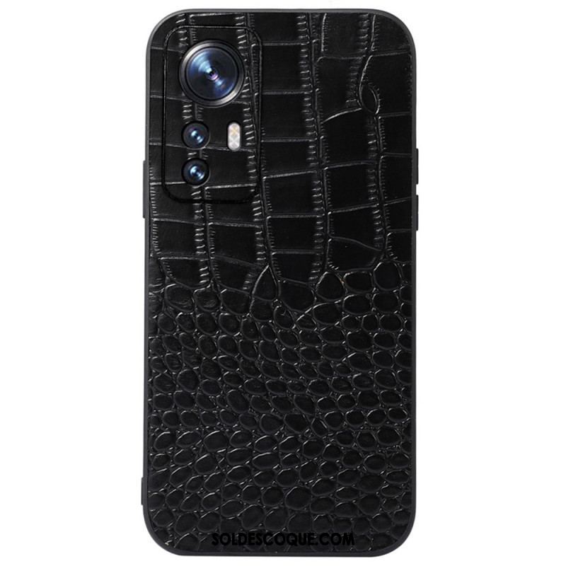 Coque  Xiaomi 12 / 12X  Véritable Cuir Texture Crocodile