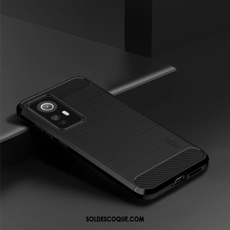 Coque Xiaomi 12 Lite Fibre Carbone Brossée MOFI