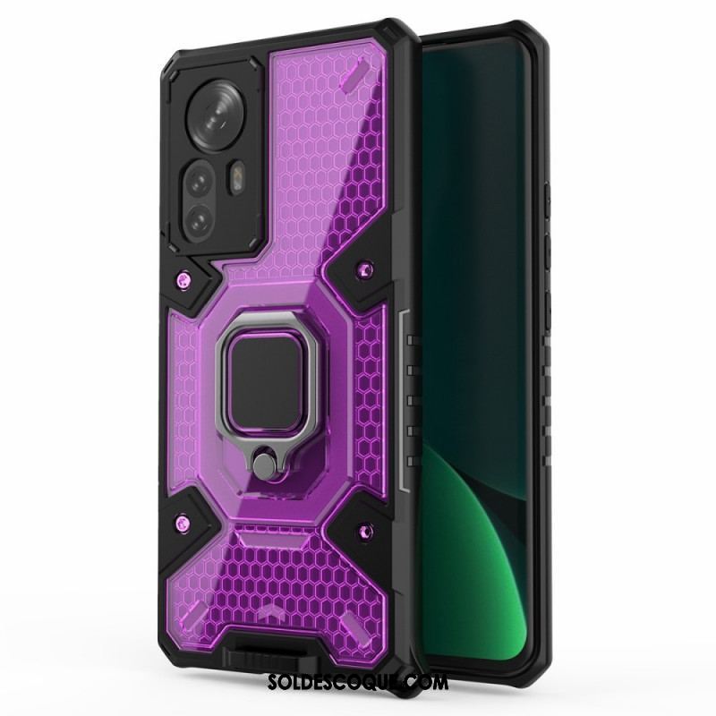 Coque Xiaomi 12 Pro Nid d'Abeille avec Anneau-Support