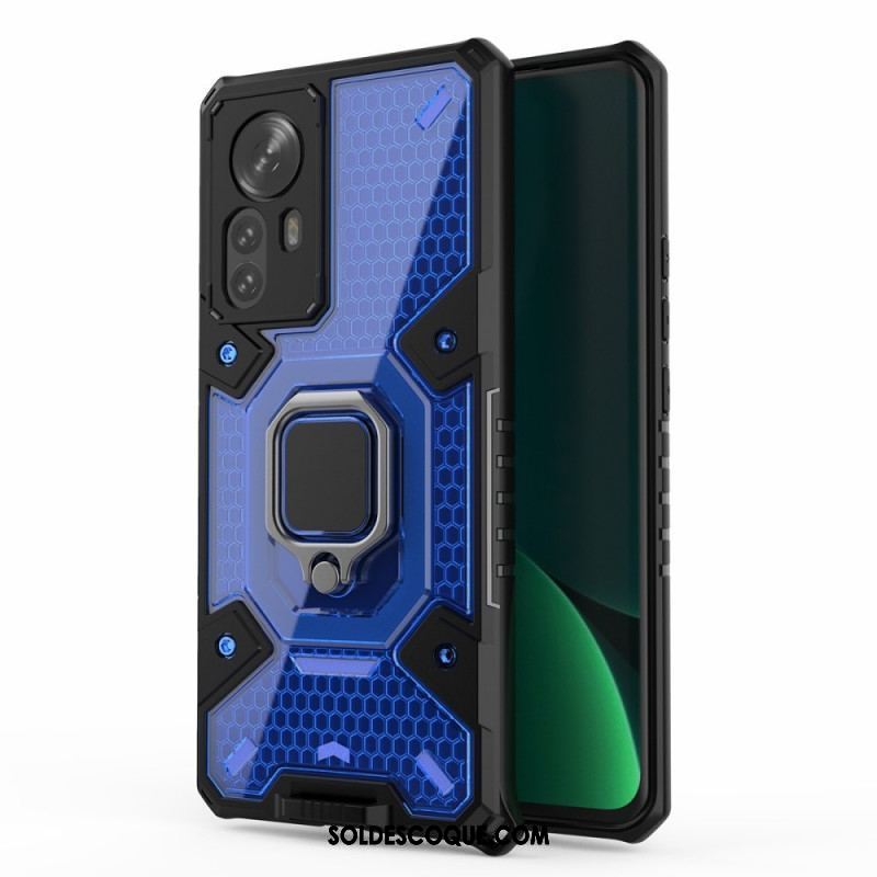 Coque Xiaomi 12 Pro Nid d'Abeille avec Anneau-Support