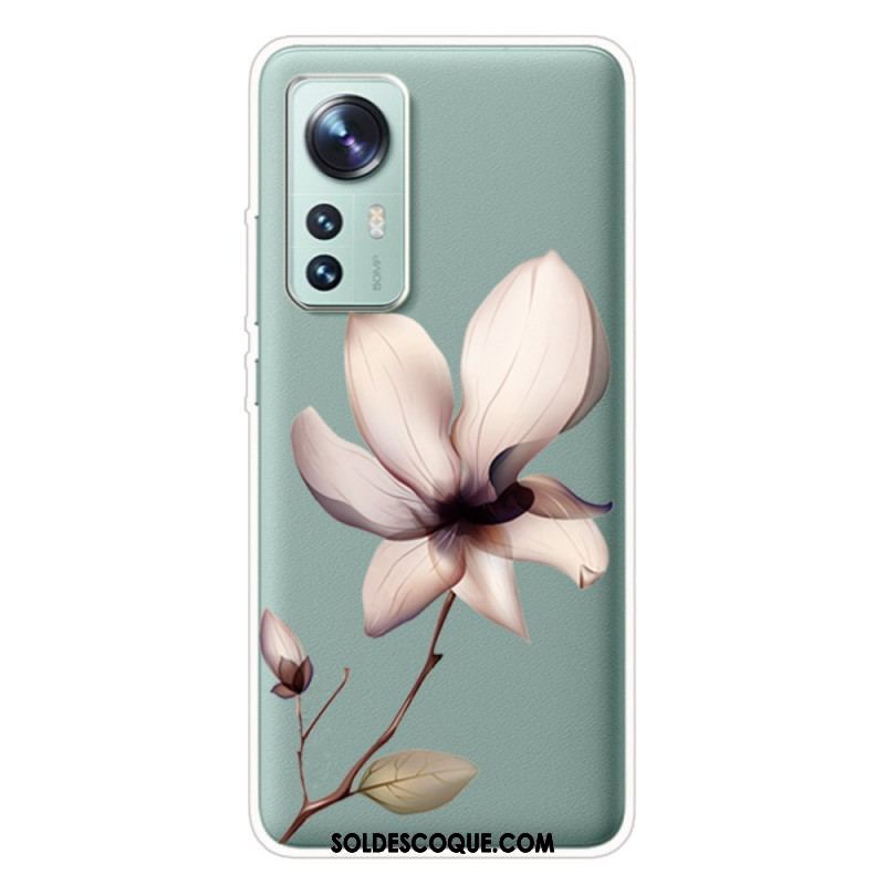 Coque Xiaomi 12 Pro Silicone Fleur