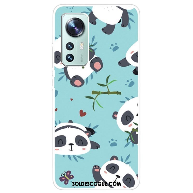 Coque Xiaomi 12 Pro Silicone Tas de Pandas