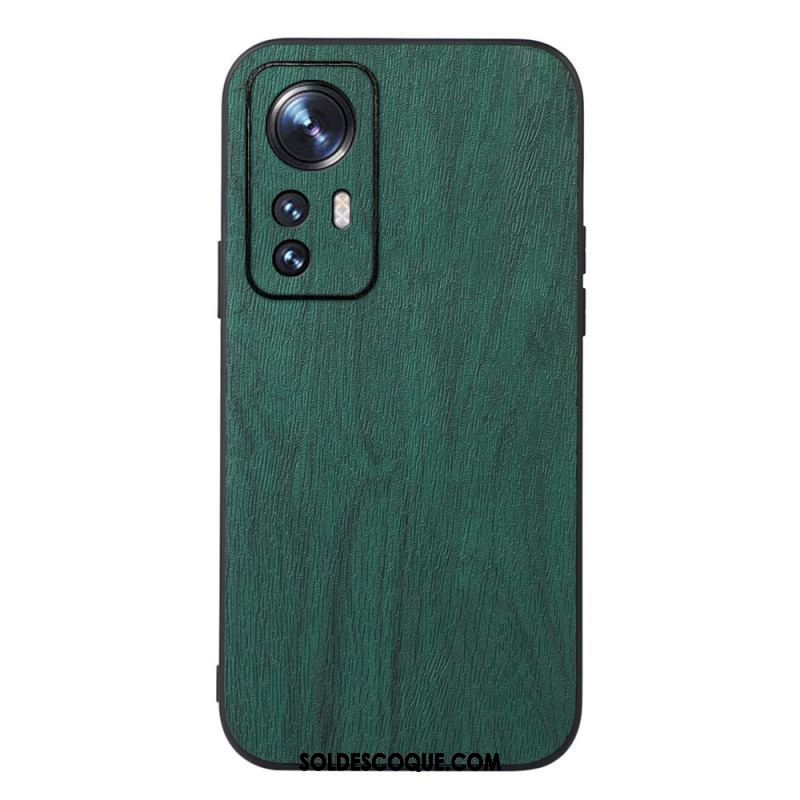 Coque Xiaomi 12 Pro Style Cuir Effet Bois