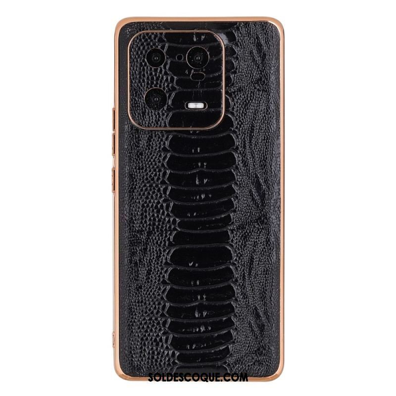 Coque Xiaomi 13 Pro Cuir Véritable Style Crocodile