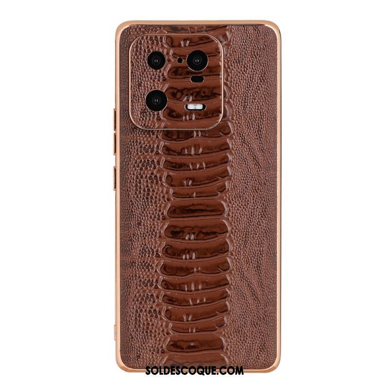 Coque Xiaomi 13 Pro Cuir Véritable Style Crocodile