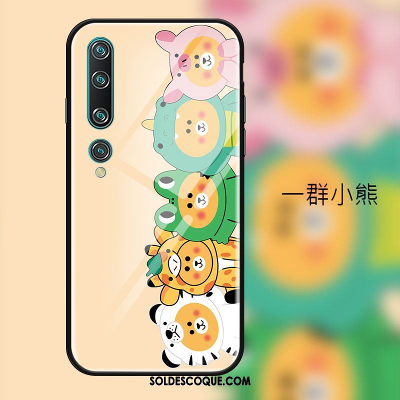 Coque Xiaomi Mi 10 Jeunesse Téléphone Portable Verre Dessin Animé Charmant En Vente