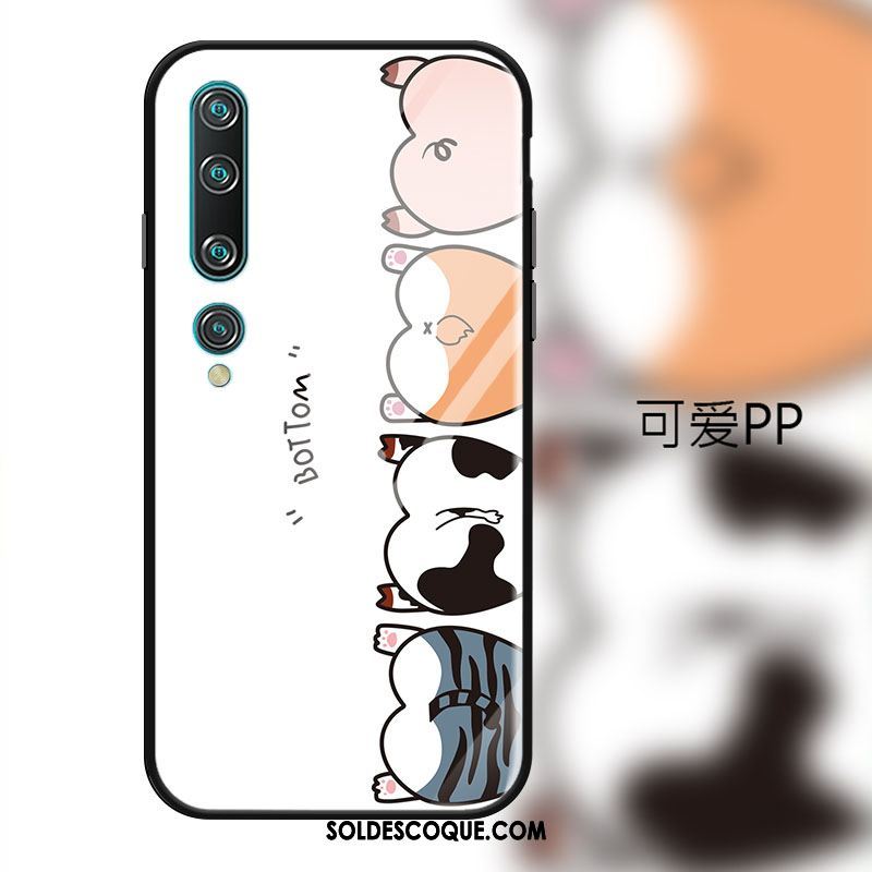 Coque Xiaomi Mi 10 Jeunesse Téléphone Portable Verre Dessin Animé Charmant En Vente