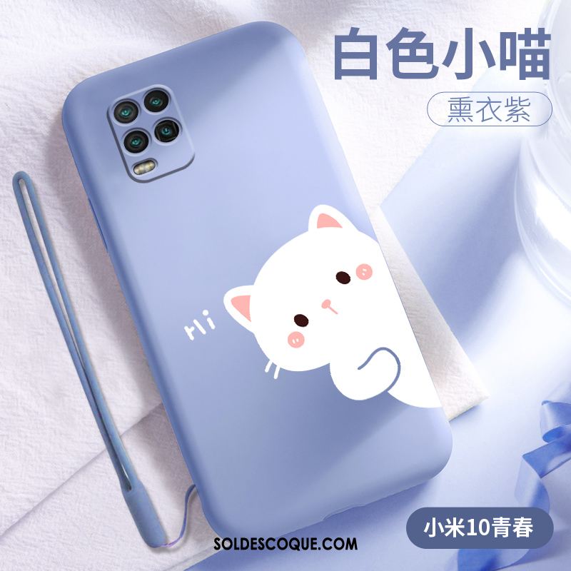 Coque Xiaomi Mi 10 Lite Personnalité Tout Compris Étui Fluide Doux Jeunesse Pas Cher