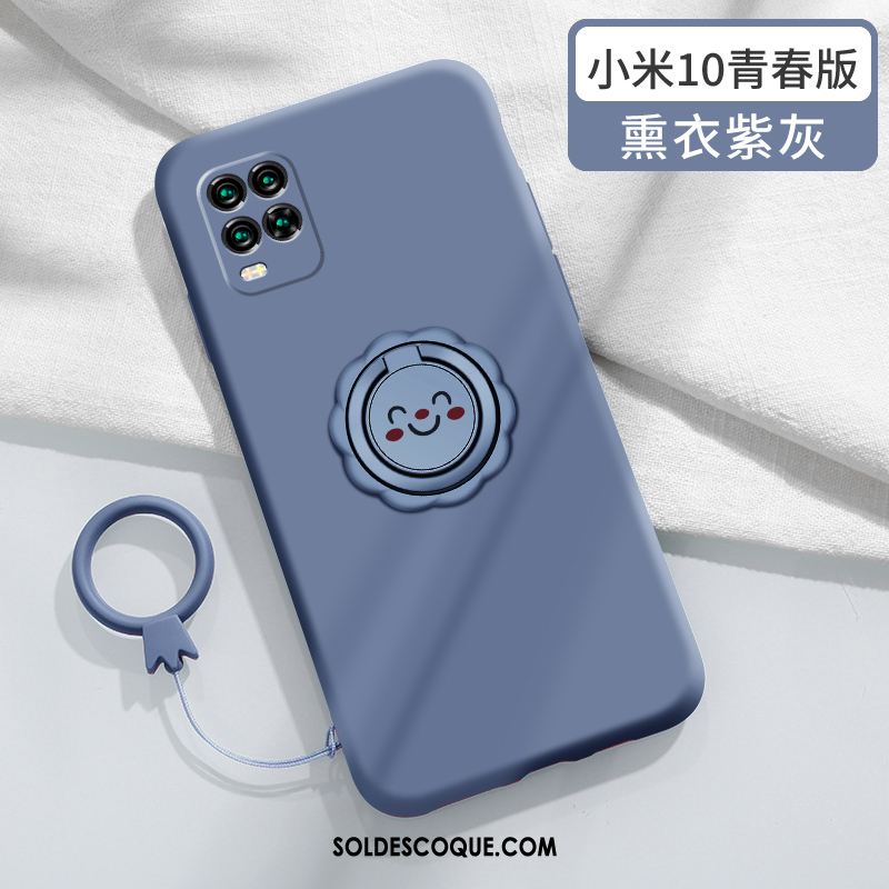 Coque Xiaomi Mi 10 Lite Silicone Anneau Créatif Nouveau Jeunesse Housse Soldes